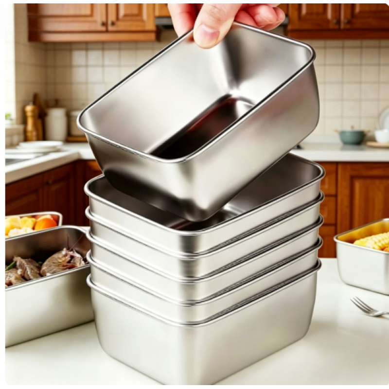 Meal Prep Box - Leakproof Stackable Stainless Steel Food Container