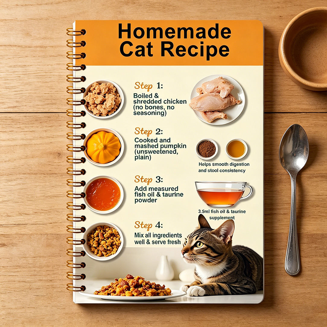 Meal Prep Easy Healthy - Healthy Homemade Cat Food Recipe Book