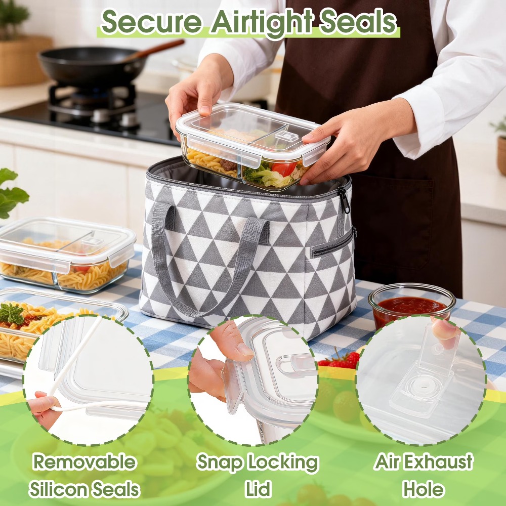 Glass Food Storage Containers  - Meal Prep Box avaliação e preço
