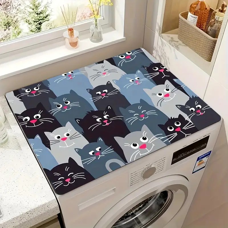 Colorful Cat Print Kitchen Dry - Food Prep Mat avaliação e preço