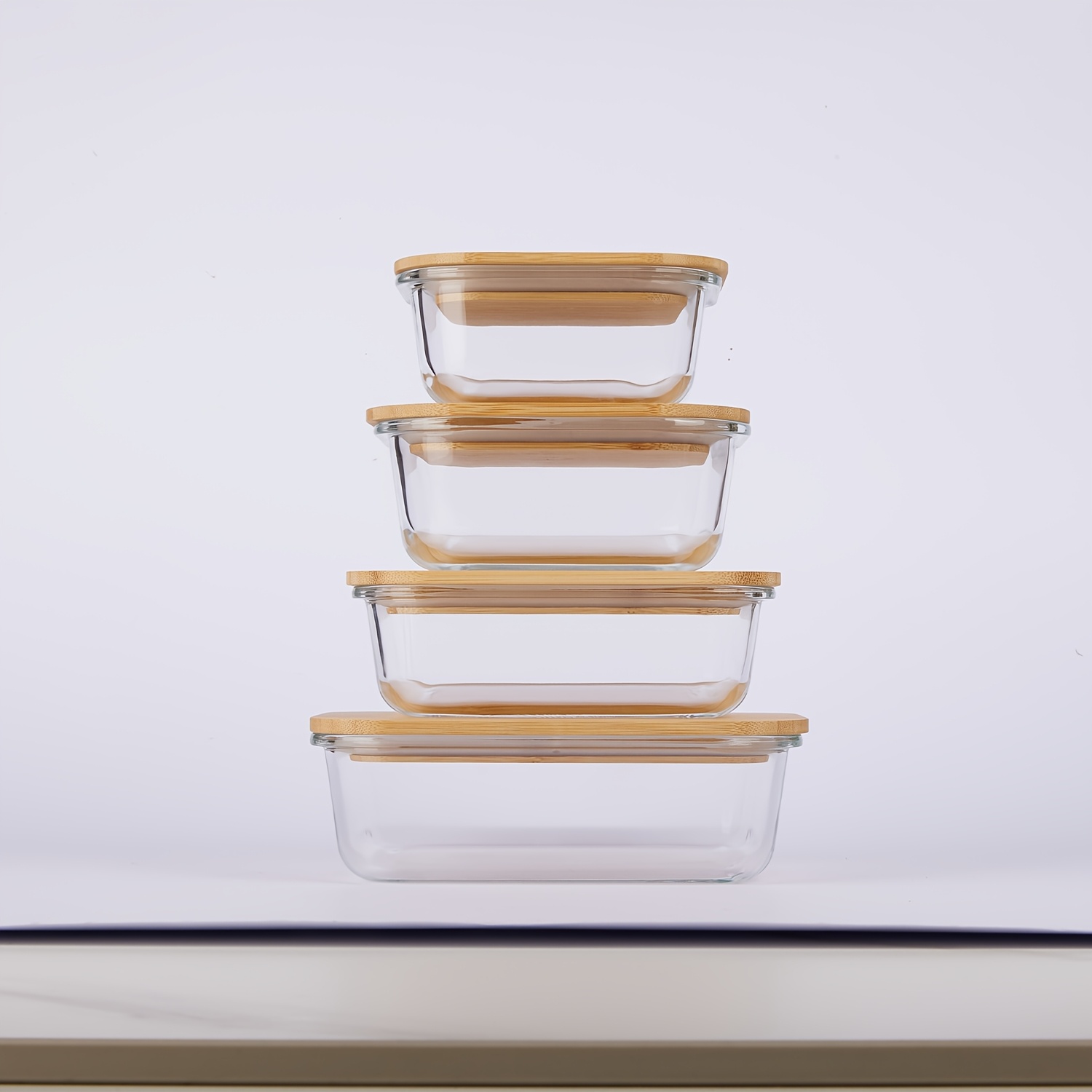 4 Pack Glass Food & Dish Trans - Meal Prep No Microwave avaliação e preço