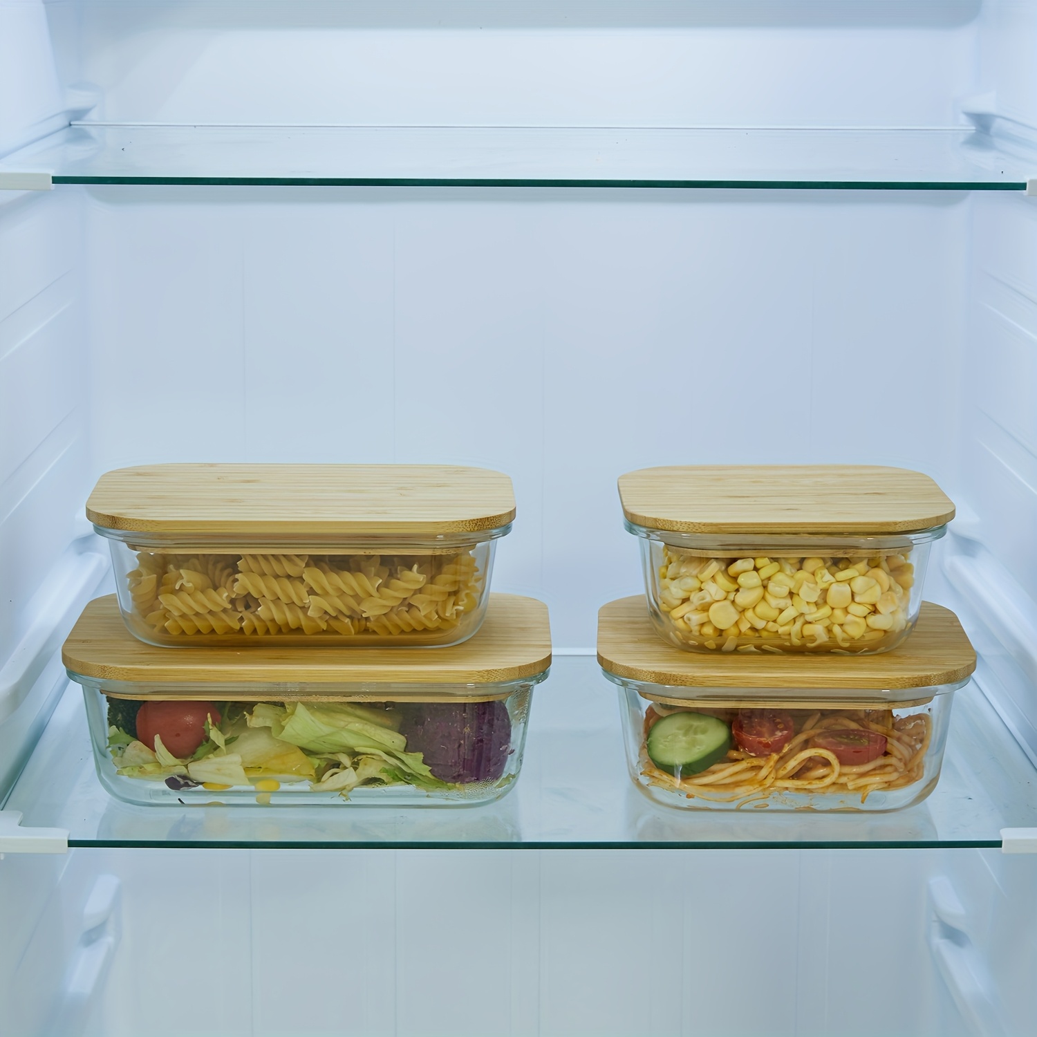 4 Pack Glass Food & Dish Trans - Meal Prep No Microwave avaliação e preço