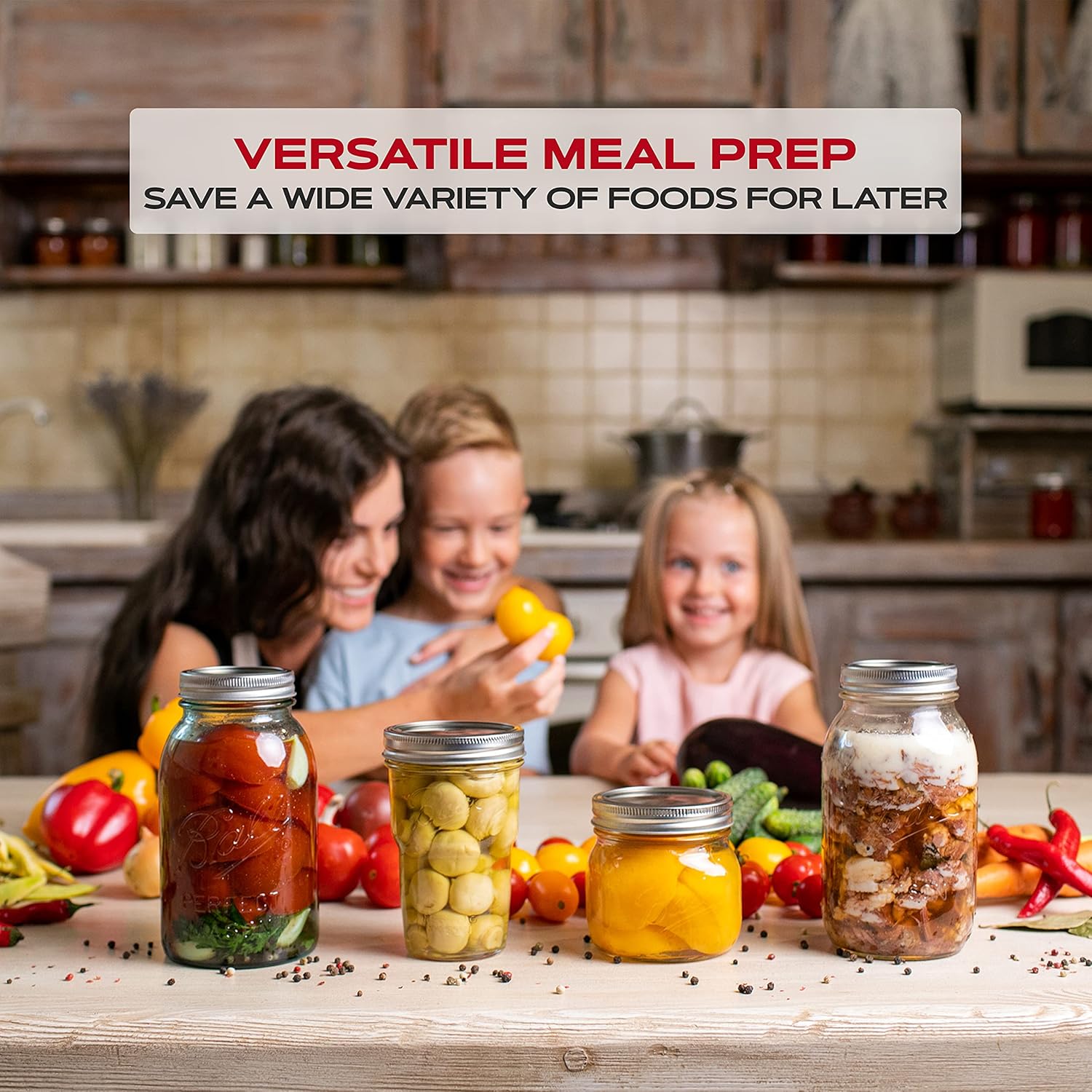 - Wide Mouth Canning Lids, 100 - Meal Prep Jars With Lids avaliação e preço