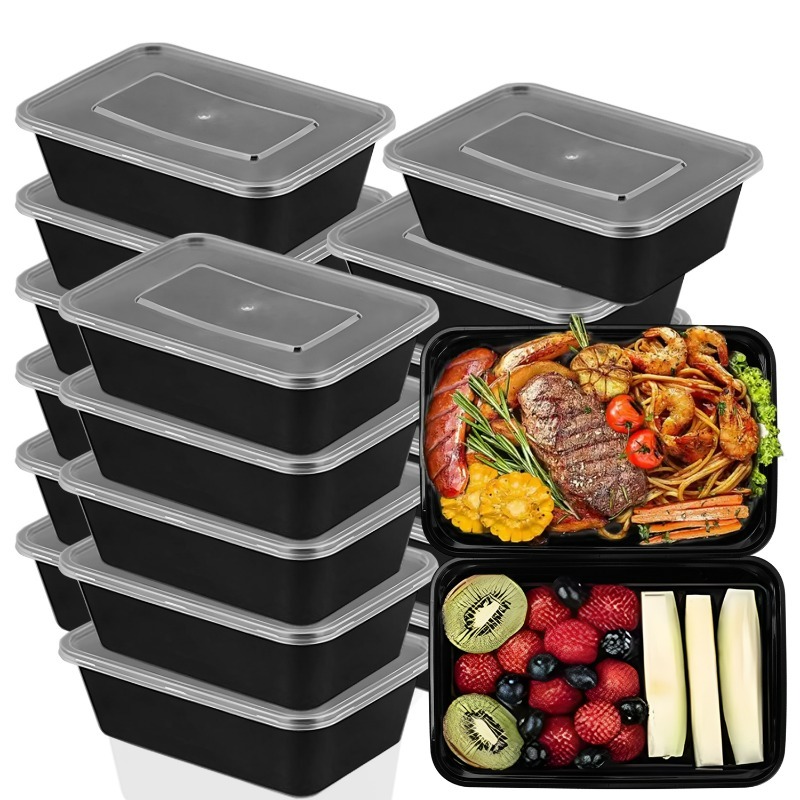 10/20x Food Storage Containers - Meal Prep Jars With Lids avaliação e preço