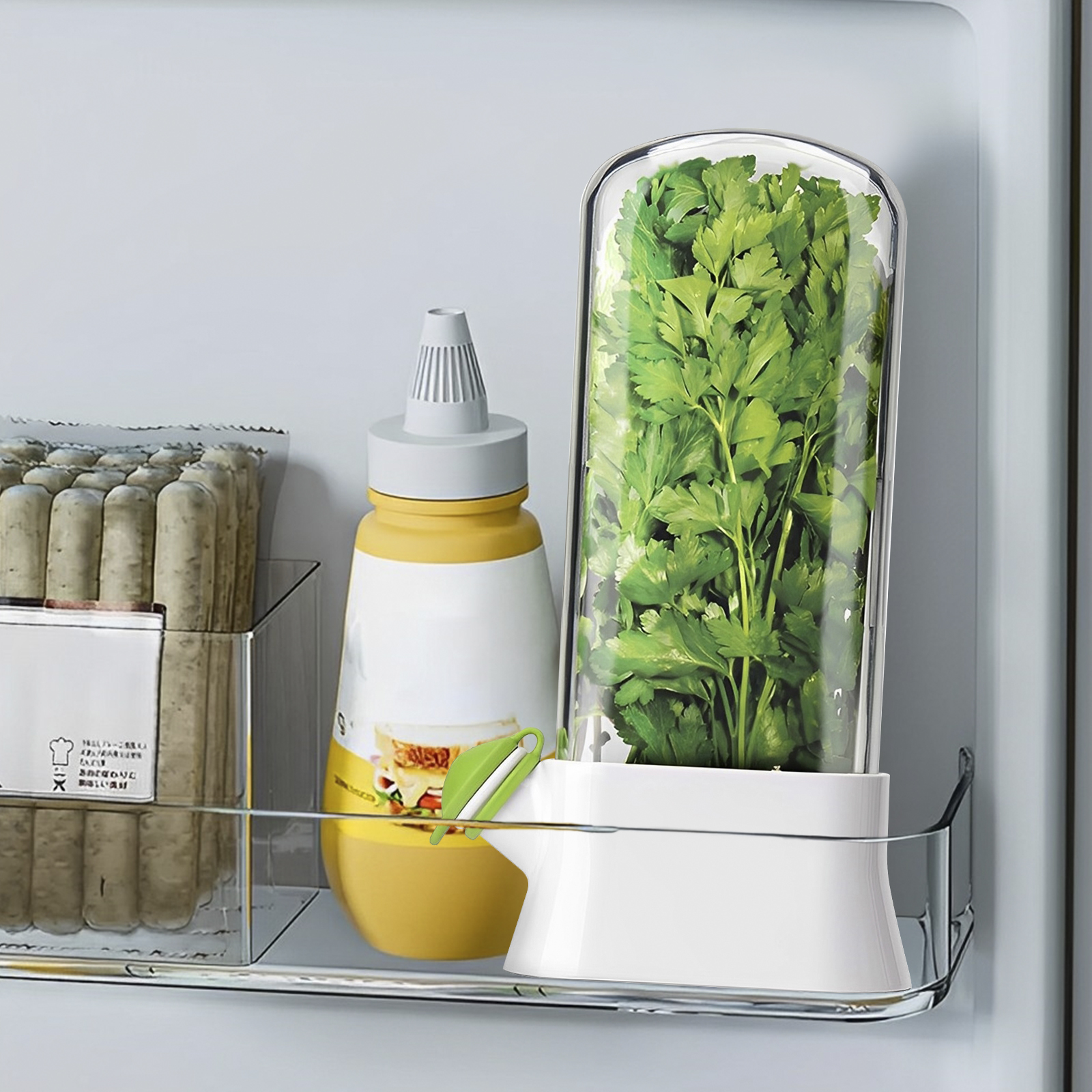 4/1PC Herb Freshkeeping Box Fr - Herb Keeper Bottle avaliação e preço