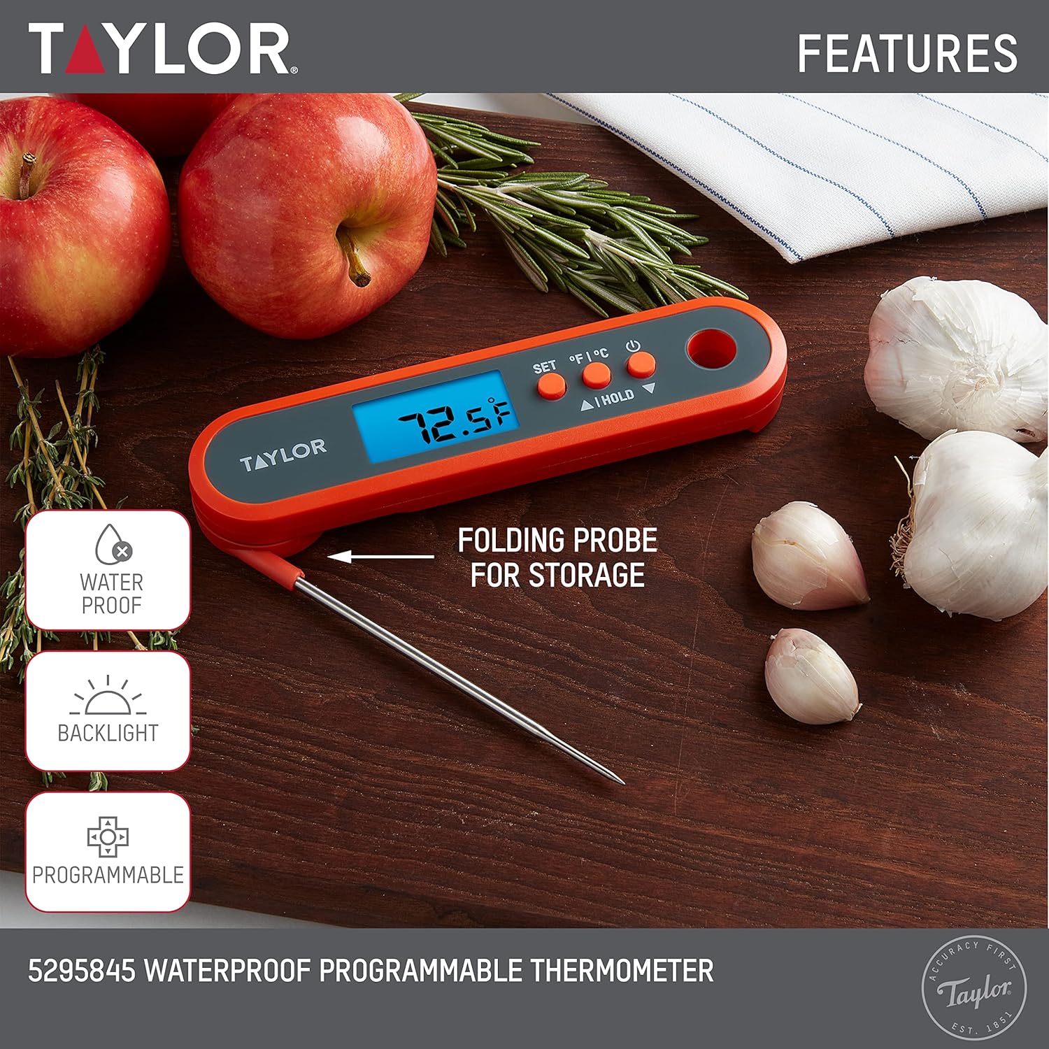 Digital Waterproof Meat Thermo - Meal Prep With Chicken avaliação e preço
