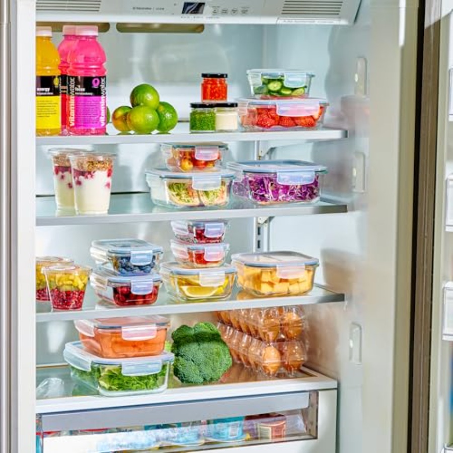 40pc Set Glass Food Storage Co - Meal Prep Box avaliação e preço