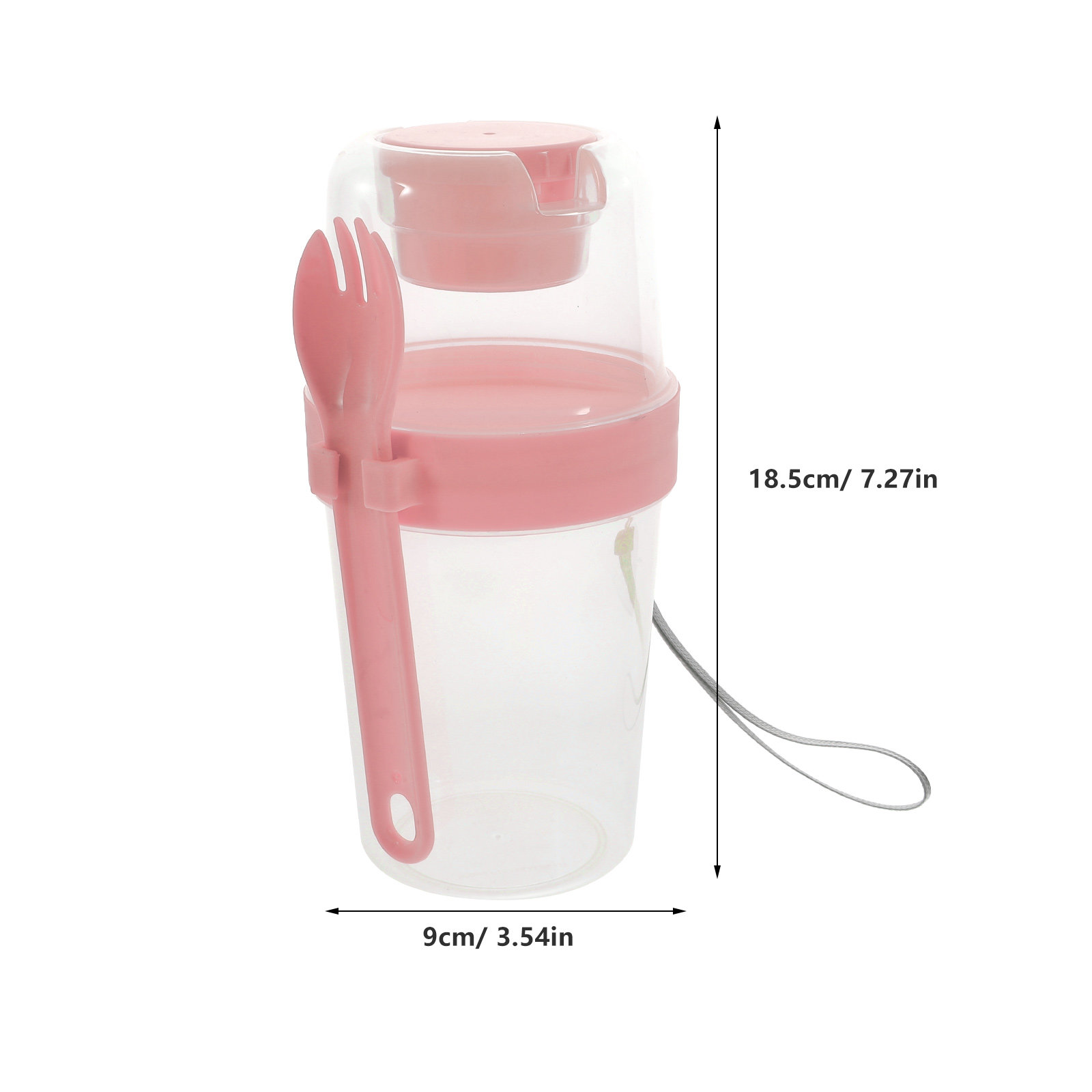 1Set Double-Layer Portable Sal - Meal Prep Jars With Lids avaliação e preço