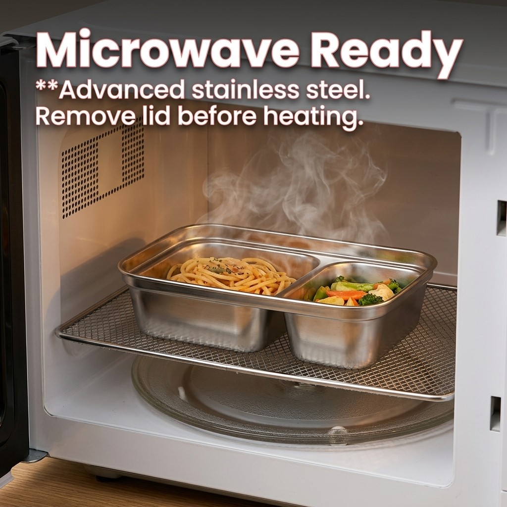 Microwave Safe 304 Stainless S - Meal Prep Box avaliação e preço