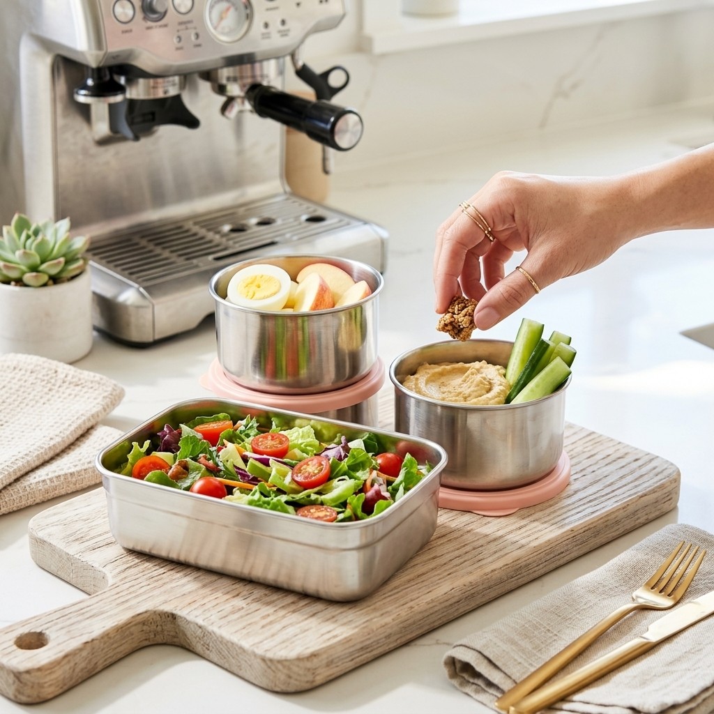 Microwave Safe 304 Stainless S - Meal Prep Box avaliação e preço