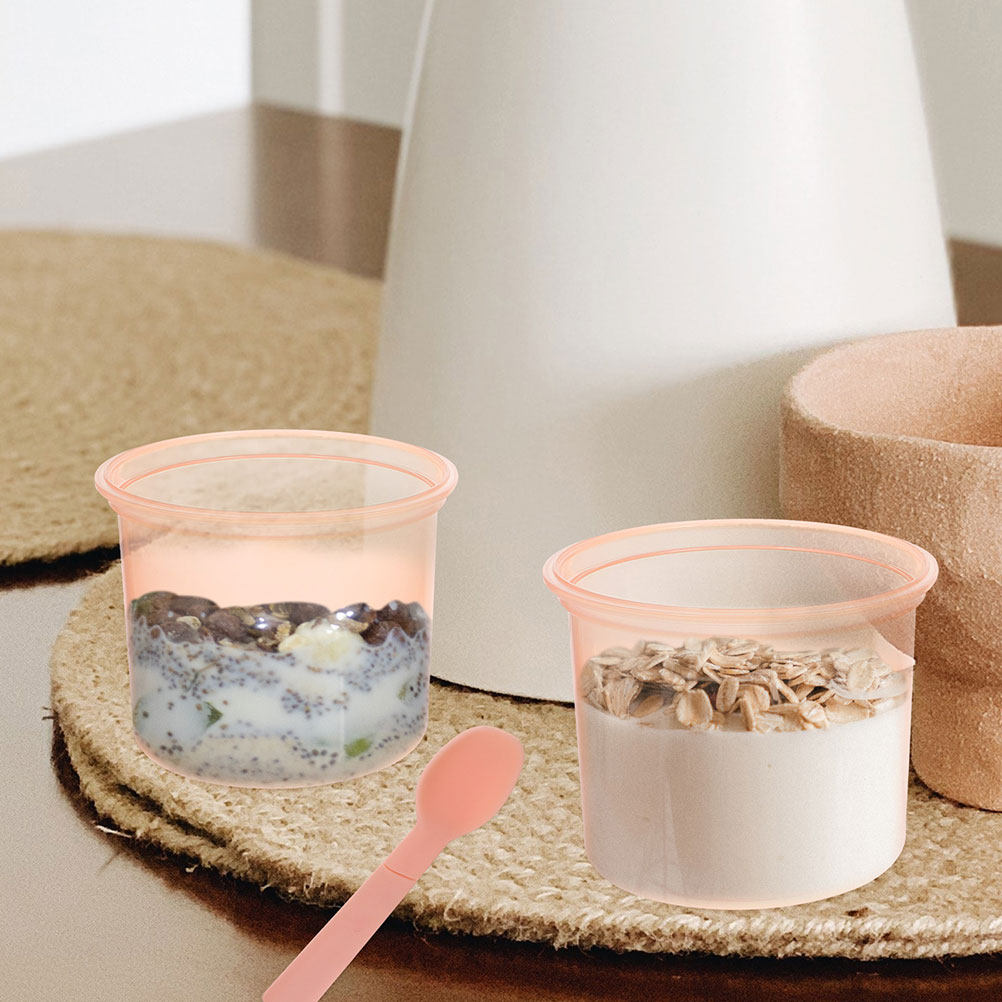 2Pcs Overnight Oats Jar Set Pr - Meal Prep Jars With Lids avaliação e preço