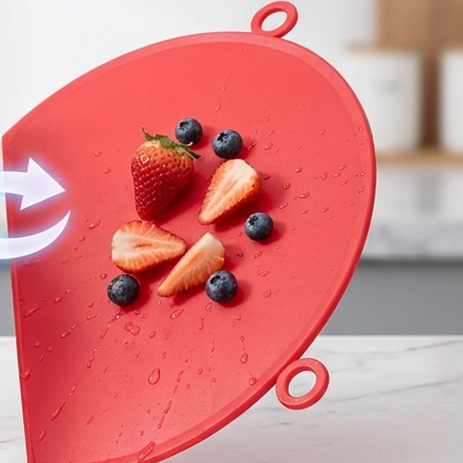 Cutting Board Silicone D-Shape - Food Prep Mat avaliação e preço