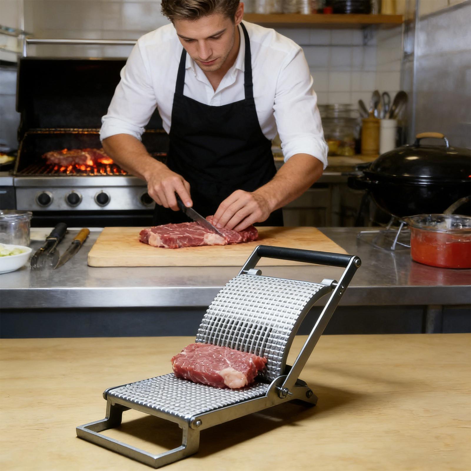 Meat Tenderizer Stainless Stee - Meal Prep Pork avaliação e preço