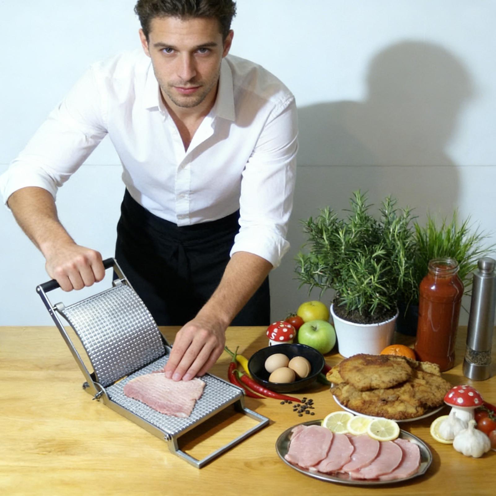 Meat Tenderizer Stainless Stee - Meal Prep Pork avaliação e preço