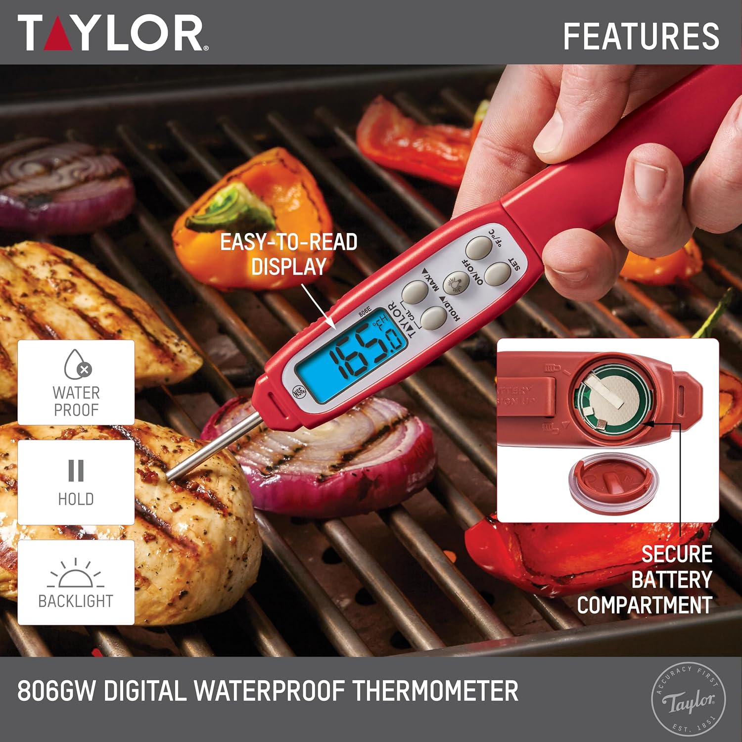 Digital Read Meat Thermometer  - Meal Prep With Chicken avaliação e preço