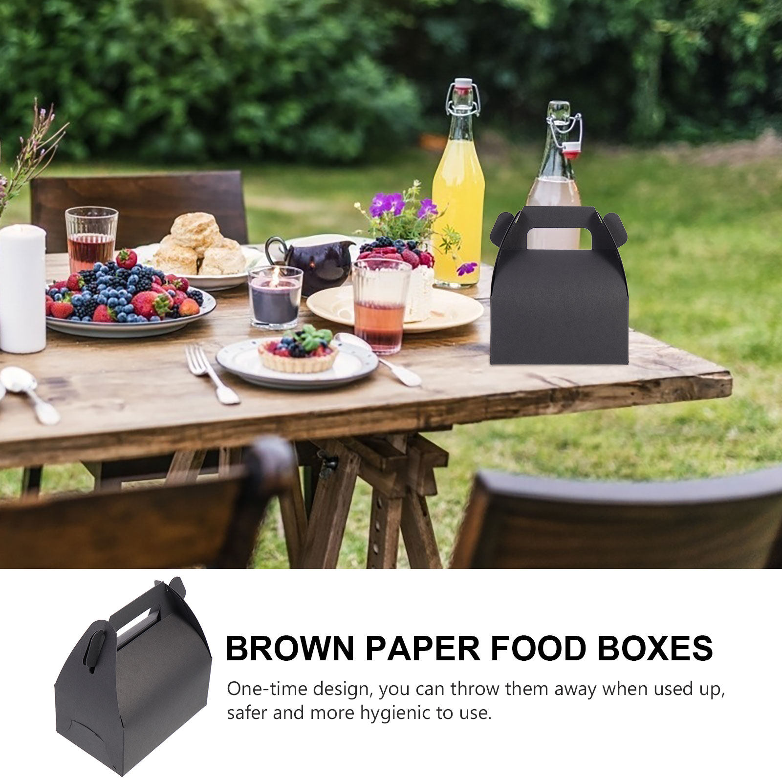 20Pcs Sturdy Kraft Paper Food  - Meal Prep With Chicken avaliação e preço