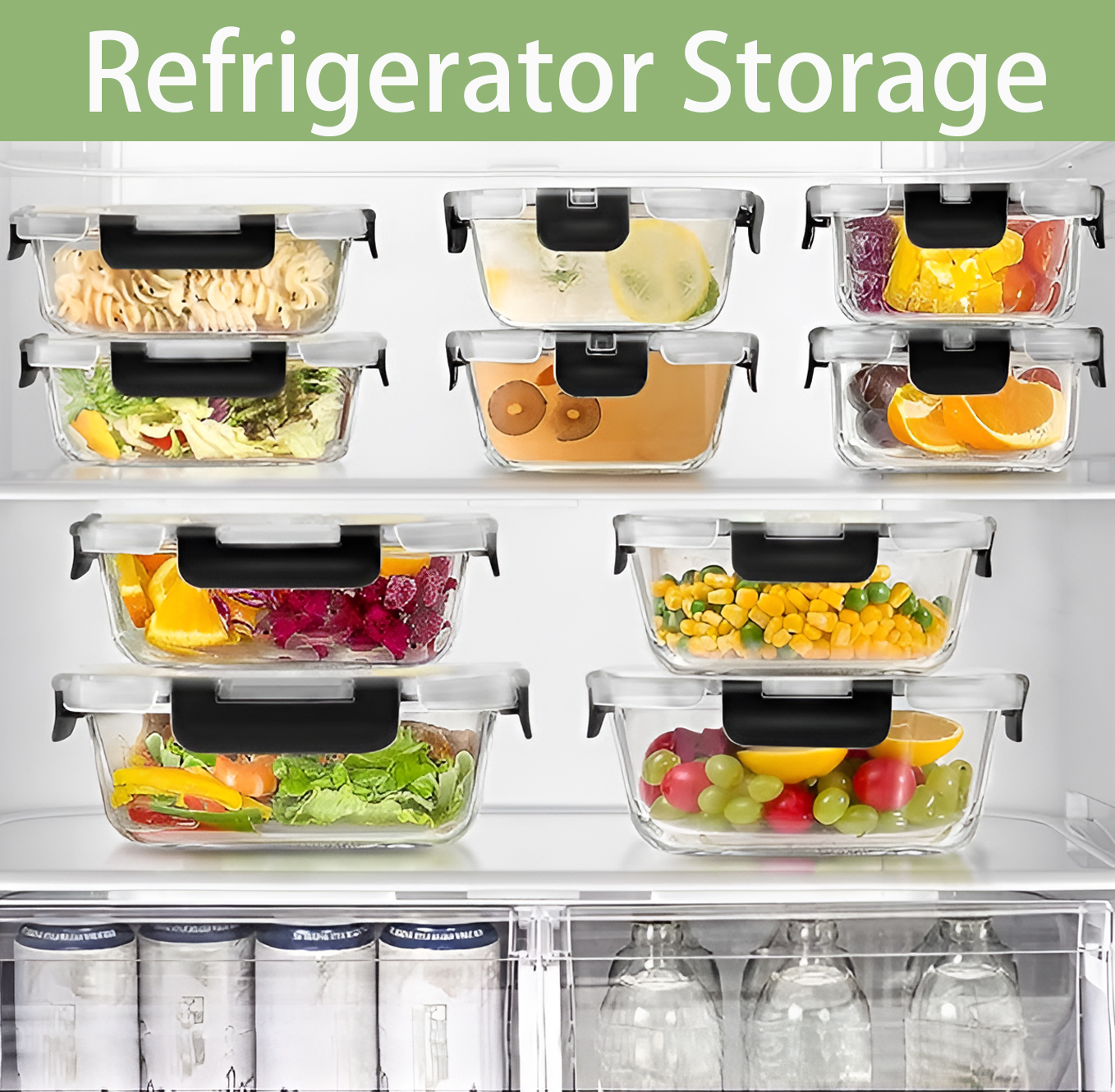 12pcs Glass Lunch Box Food Sto - Meal Prep No Microwave avaliação e preço