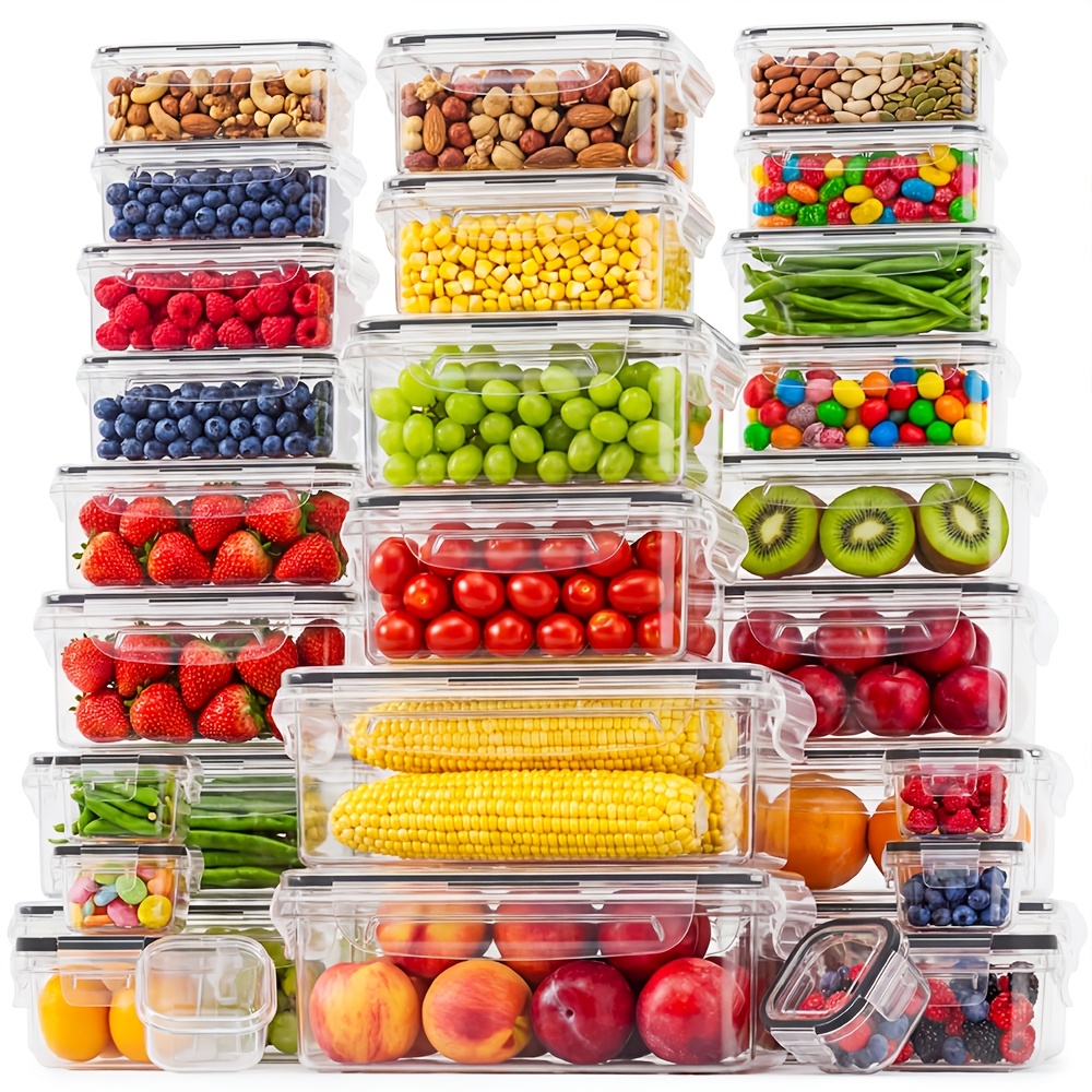 70/62/54-Piece Food Storage Se - Meal Prep No Microwave avaliação e preço