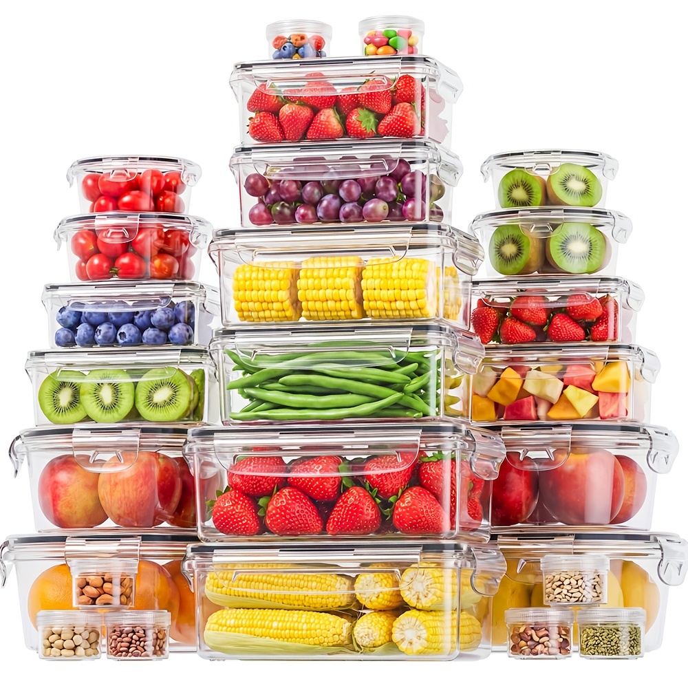 70/62/54-Piece Food Storage Se - Meal Prep No Microwave avaliação e preço