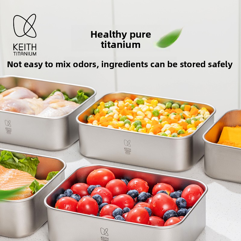 800ml Pure Titanium Lunch Box  - Meal Prep No Microwave avaliação e preço