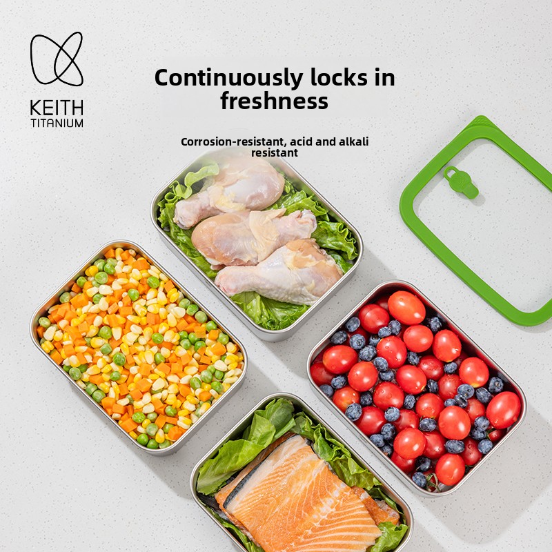 800ml Pure Titanium Lunch Box  - Meal Prep No Microwave avaliação e preço