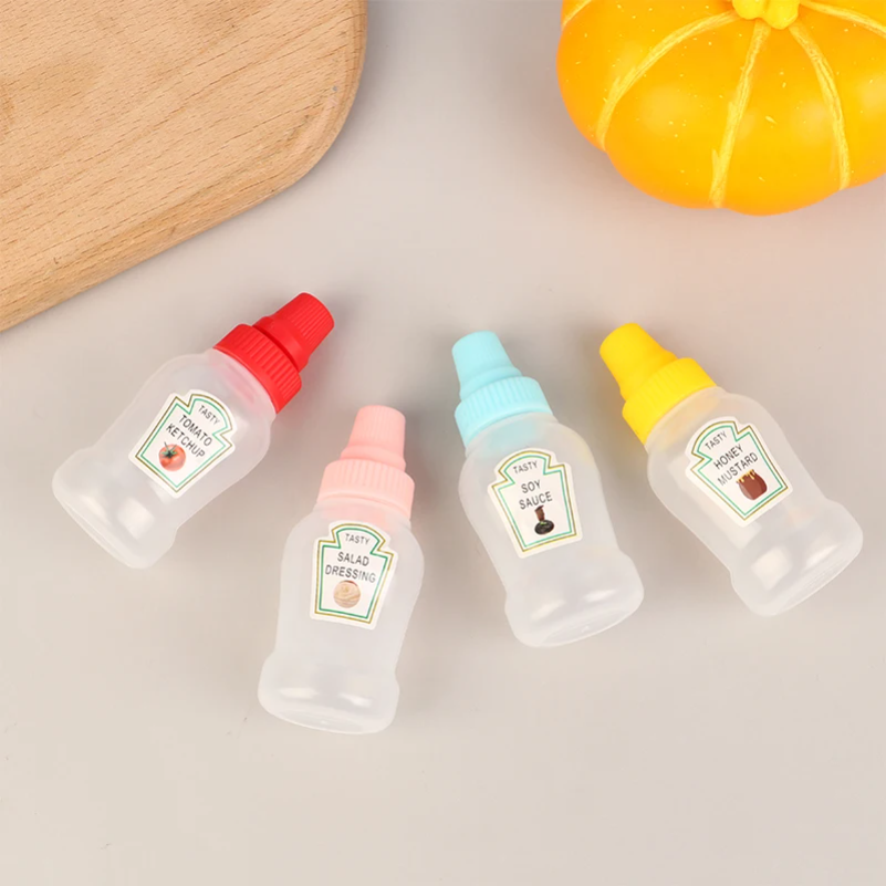 4Pcs/set Mini Sauce Bottle Ket - Herb Keeper Bottle avaliação e preço