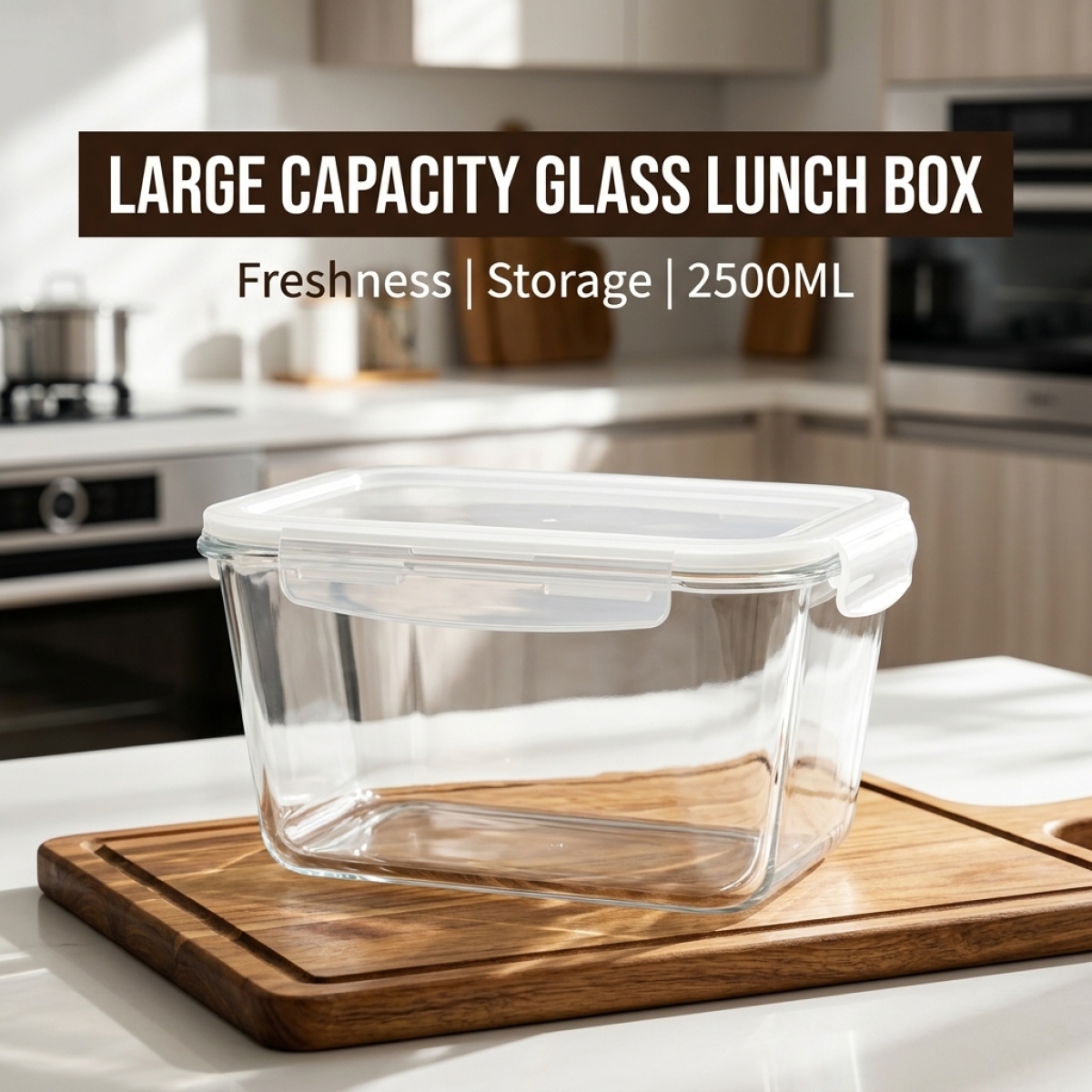 Large Capacity Borosilicate Gl - Meal Prep Box avaliação e preço