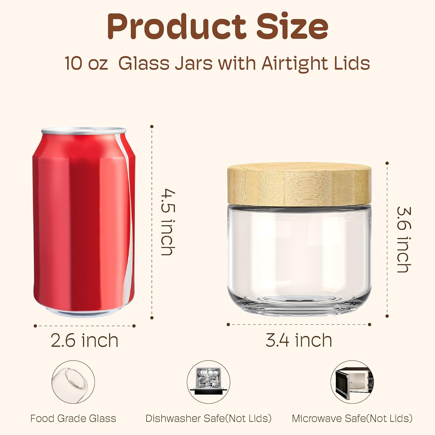 4 Pack 10oz Overnight Oats Con - Meal Prep Jars With Lids avaliação e preço