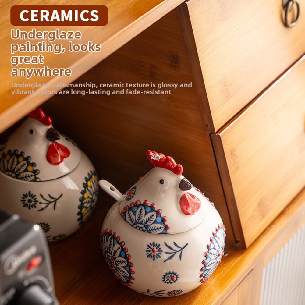 Cute Chicken Seasoning Jar Wit - Herb Keeper Bottle avaliação e preço