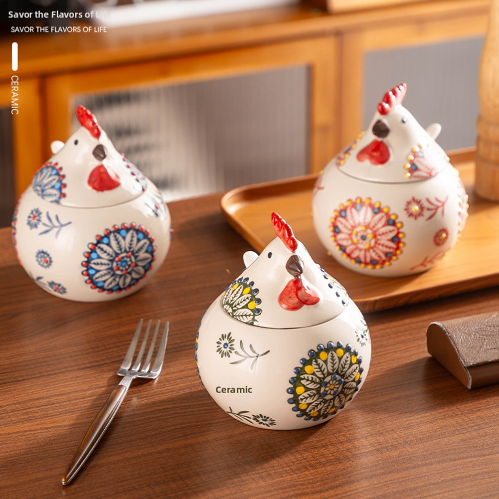 Cute Chicken Seasoning Jar Wit - Herb Keeper Bottle avaliação e preço