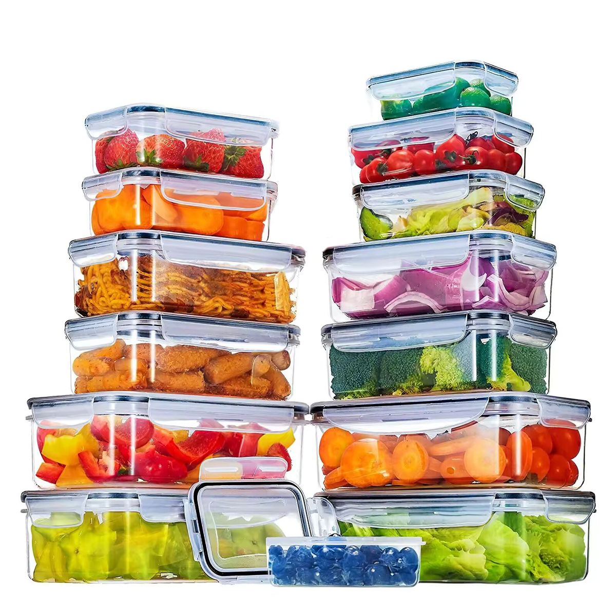34PCS-Assorted Size Airtight F - Meal Prep Box avaliação e preço