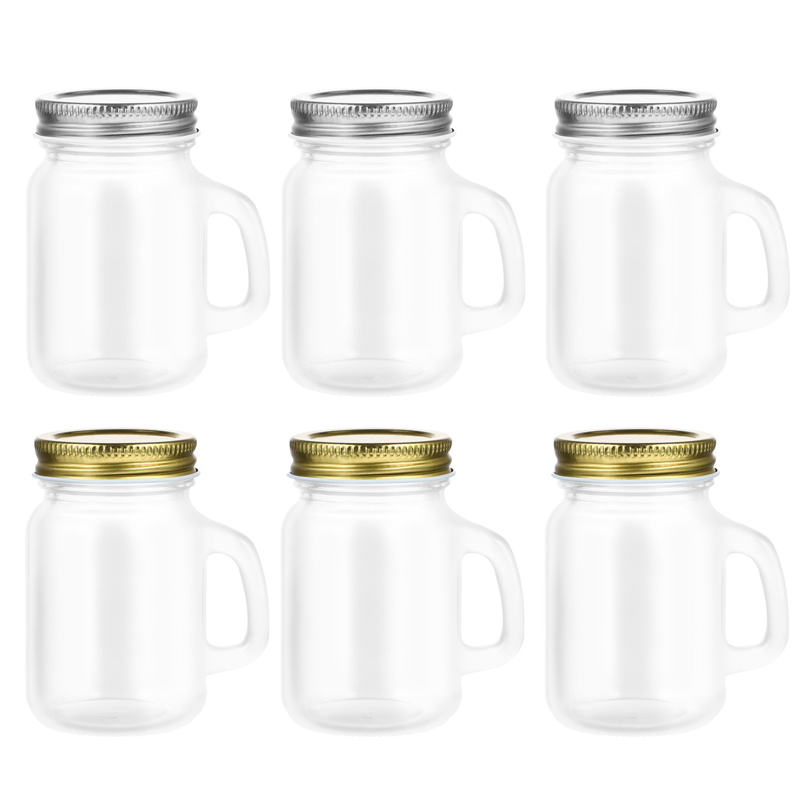 6Pcs High Quality Glass Mason  - Meal Prep Jars With Lids avaliação e preço