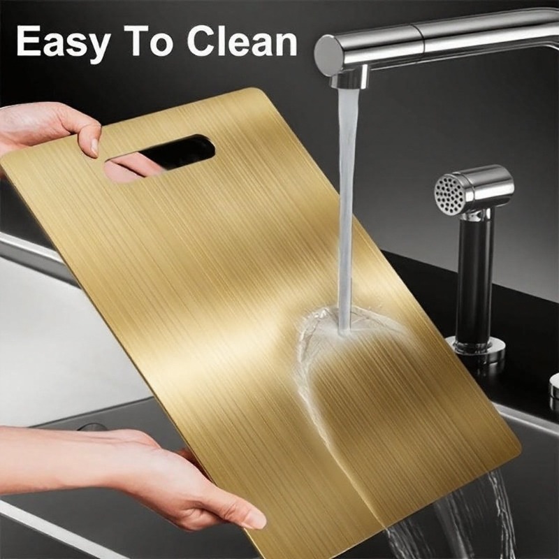 Gold-colored Stainless Steel C - Food Prep Mat avaliação e preço