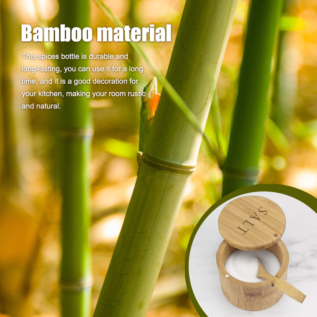 Spice Jar Shaker Bamboo Pepper - Herb Keeper Bottle avaliação e preço